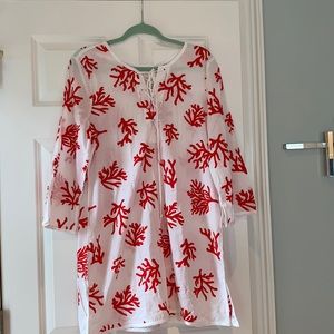 NWOT boutique coral Cover up